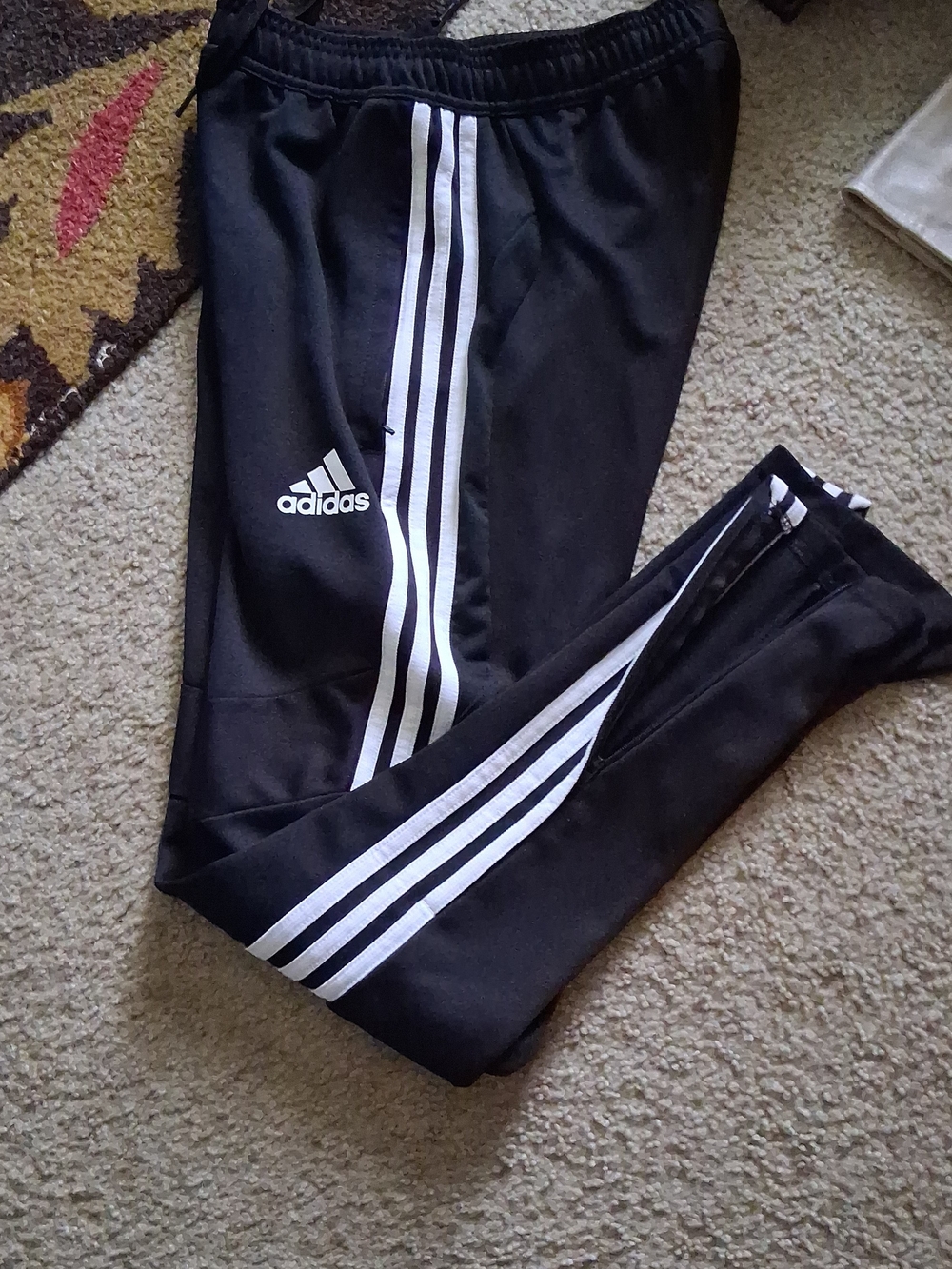 adidas  Track Pant with Triple White Side Stripes
